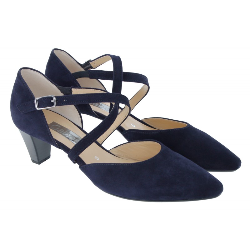 Gabor navy blue store court shoes